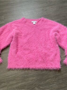 London Kaye Pink Fuzzy Sweater